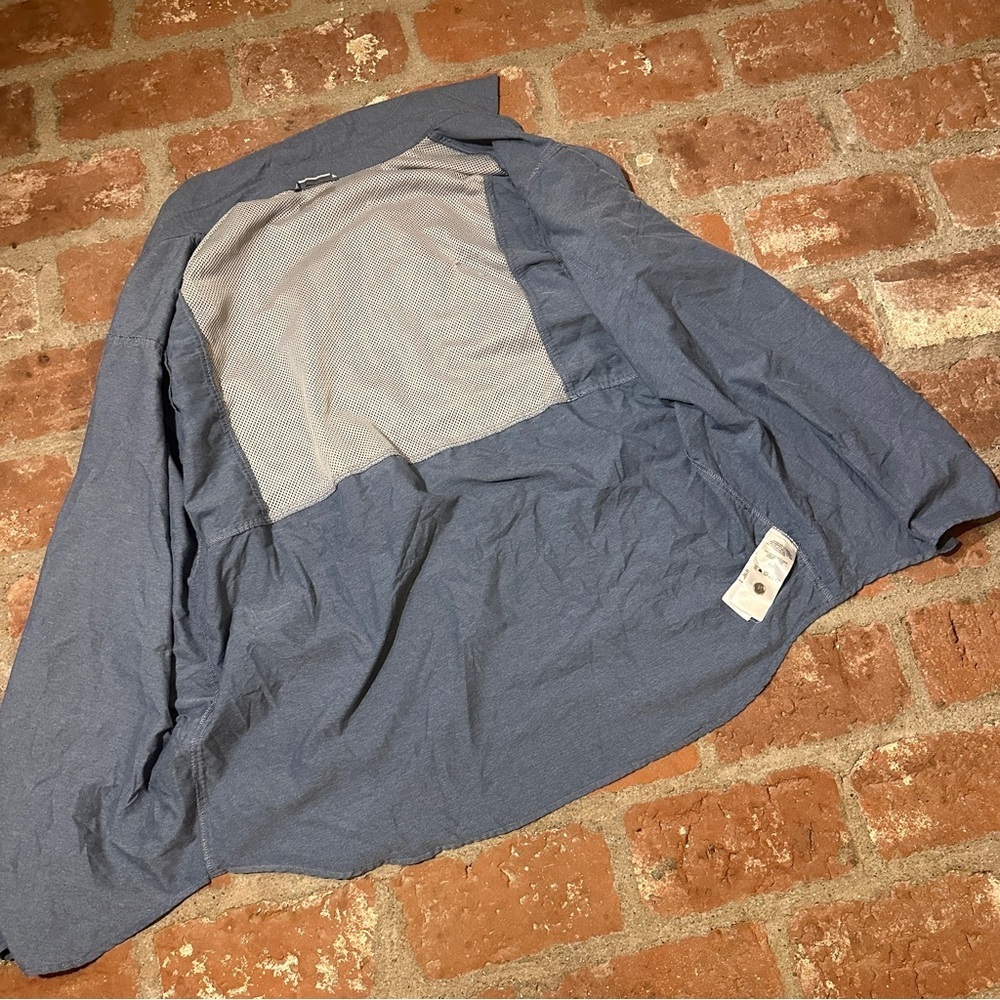 Men's Blue Columbia Omni Wick Button up Short Sleeve Shirt Size XL - Picture 11 of 16